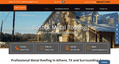 Desktop Screenshot of bostickmetalroofing.com